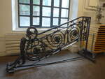 (227'563) - Kunstvoll geschmiedetes Treppengelnder aus Lausanne am 28.