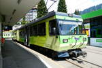 (279'175) - TPC-Pendelzug - Nr. 92 - am 17. August 2025 im Bahnhof Villars-sur-Ollon