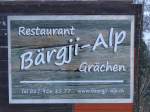 (158'789) - Werbung fr das Restaurant Brgji-Alp am 15.