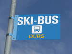 (178'186) - Ski-Bus-Haltestelle - Les Collons, Ours - am 28. Januar 2017