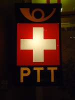 (135'137) - Altes PTT-Schild am 13.